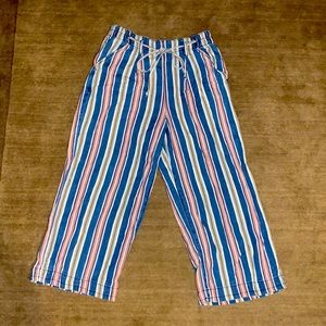American Eagle Striped Wide Leg Pants Size 6